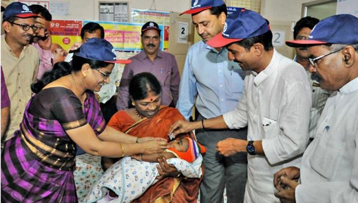 	Polio drops 